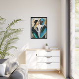 COUPLE ABOUT TO KISS Canvas Wall Art - By QueenNoble - WhatYouNeedSales