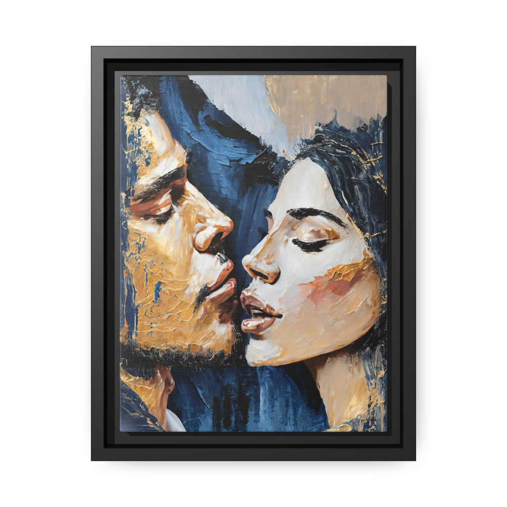 Couple Portrait Canvas Wall Art SEDUCTION By QueenNoble - WhatYouNeedSales