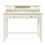 Creamy White Secretary Writing Desk - WhatYouNeedSales