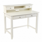 Creamy White Secretary Writing Desk - WhatYouNeedSales