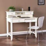 Creamy White Secretary Writing Desk - WhatYouNeedSales