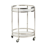 Crestview Collection Hadley 19" Wide Marble Bar Cart - WhatYouNeedSales