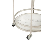 Crestview Collection Hadley 19" Wide Marble Bar Cart - WhatYouNeedSales