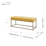 Darius KD Fabric Bench - WhatYouNeedSales