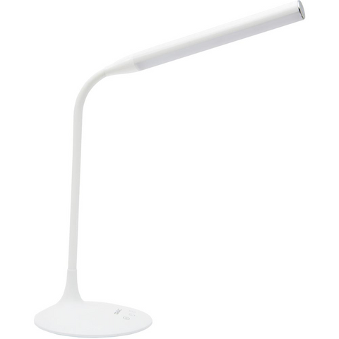 Data Accessories Company Desk Lamp - 15" Height - 6 W LED Bulb - Desk Mountable - White - for Office, Home, Dorm - WhatYouNeedSales