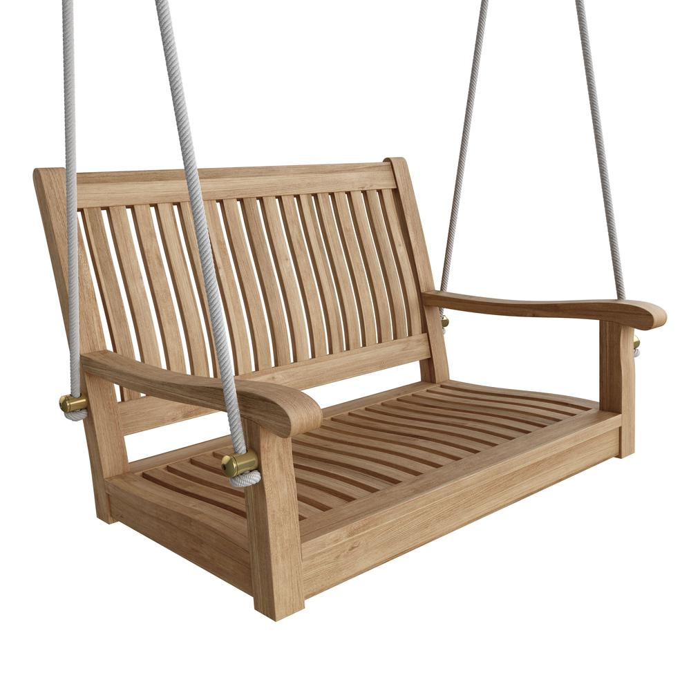 Del-Amo 36’ Straight Swing Bench - Premium Teakwood