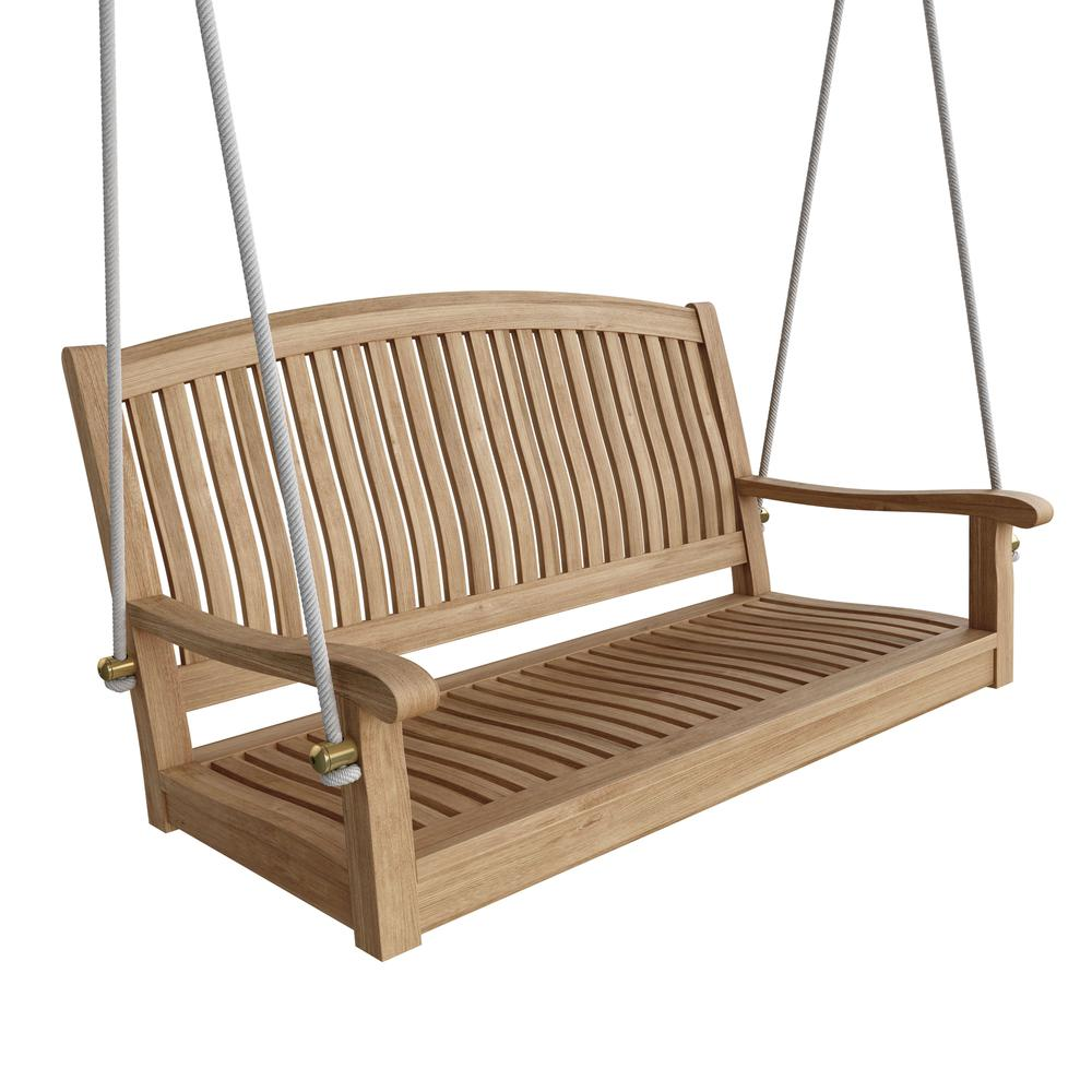 Del-Amo 48’ Round Swing Bench - Premium Teakwood