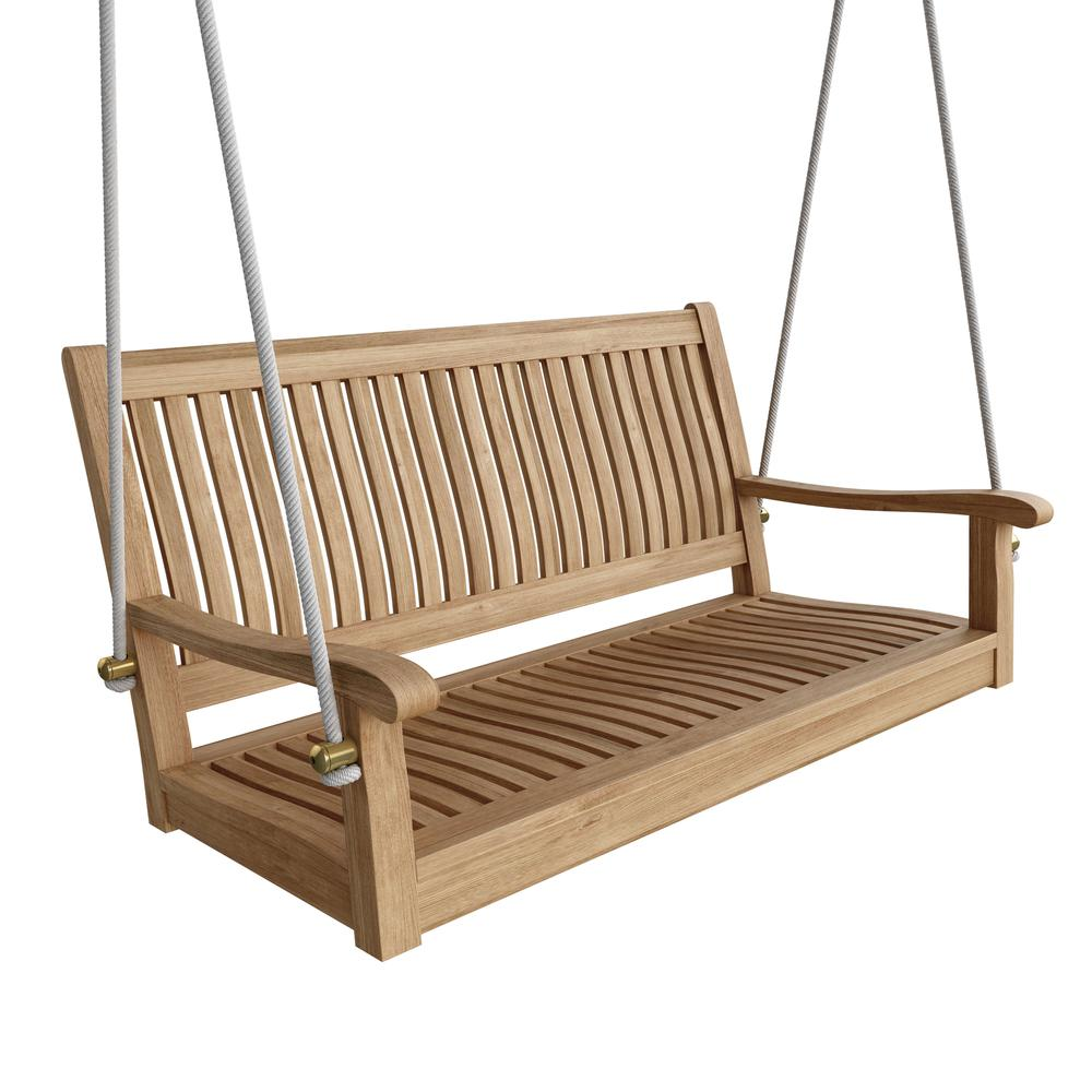 Del-Amo 48’ Straight Swing Bench | Premium Teakwood