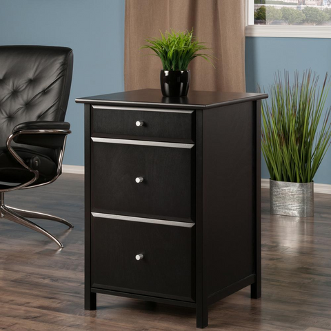 Delta File Cabinet Black - WhatYouNeedSales