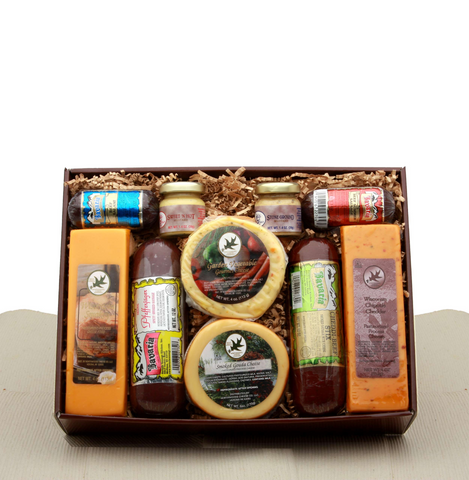 Deluxe Meat & Cheese Assortment Gift Set - meat and cheese gift baskets - WhatYouNeedSales