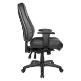 Deluxe Multi Function Ergonomic High Back Chair in Dillon Black, EC4350-R107 - WhatYouNeedSales