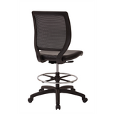 Deluxe Woven Mesh Back Armless Drafting Chair - WhatYouNeedSales