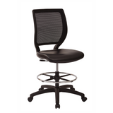 Deluxe Woven Mesh Back Armless Drafting Chair - WhatYouNeedSales