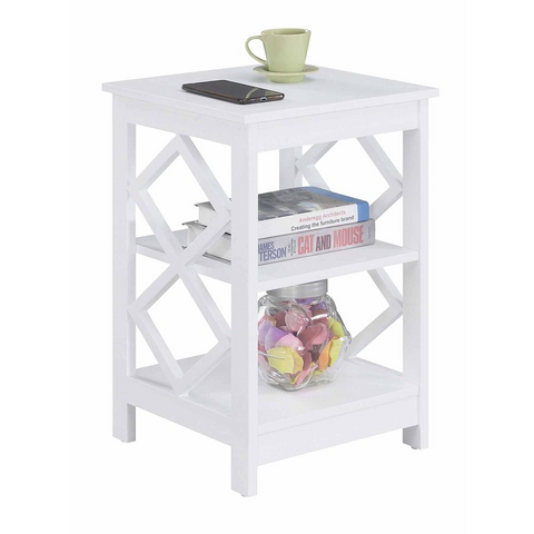 Diamond End Table - Contemporary Style Side Table