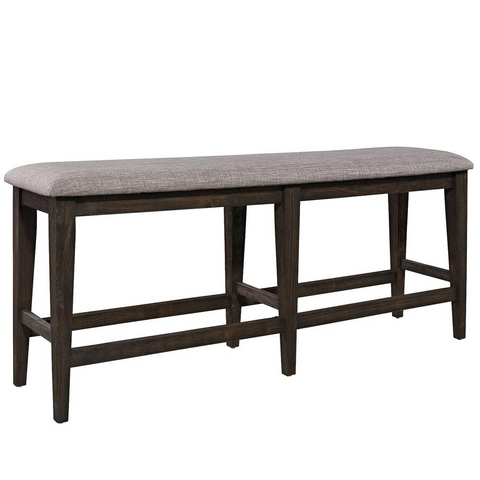 Double Bridge Counter Bench, W60 x D15 x H26, Dark Brown/Gray - WhatYouNeedSales