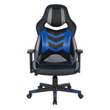 Eliminator Gaming Chair in Faux Leather with Blue Accents, ELM25-BL - WhatYouNeedSales