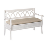 Elliana Storage Bench - White - WhatYouNeedSales