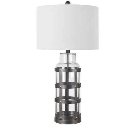 Everly Caged Metal Lamp - WhatYouNeedSales