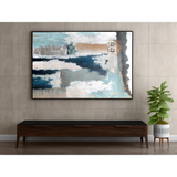 Exhilaration Hand Painted Canvas | Abstract Coastal Wall Art