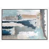 Exhilaration Hand Painted Canvas | Abstract Coastal Wall Art