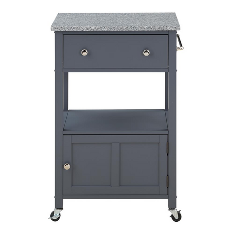 Fairfax Kitchen Cart Grey - WhatYouNeedSales