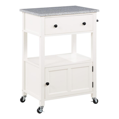 Fairfax Kitchen Cart White - WhatYouNeedSales