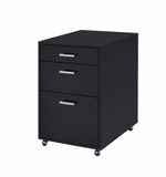 File Cabinet In Black High Gloss And Chrome - Metal Tube, Mdf, Poly Ven Black High Gloss And Chrome - WhatYouNeedSales