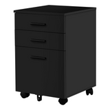 FILING CABINET - 3 DRAWER / WHITE ON CASTORS - WhatYouNeedSales