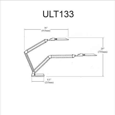 Fluorescent Extended Reach Desk Lamp - WhatYouNeedSales