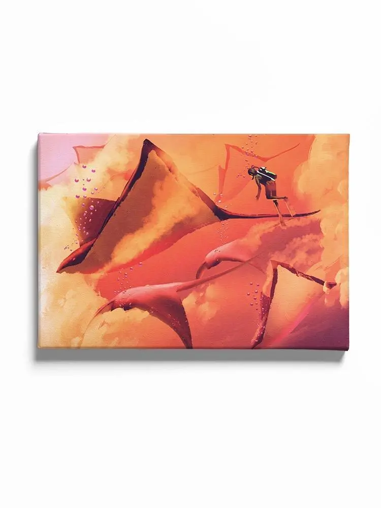 Flying Mantarays Canvas -Image by Shutterstock - WhatYouNeedSales