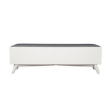 Flynn Bench, White - WhatYouNeedSales