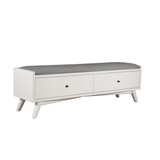 Flynn Bench, White - WhatYouNeedSales