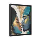 FRENCH KISS Canvas Wall Art - By QueenNoble - WhatYouNeedSales