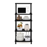 Furinno Turn-N-Tube5-Tier Toolless Kitchen Storage Cart, Americano/Black - WhatYouNeedSales