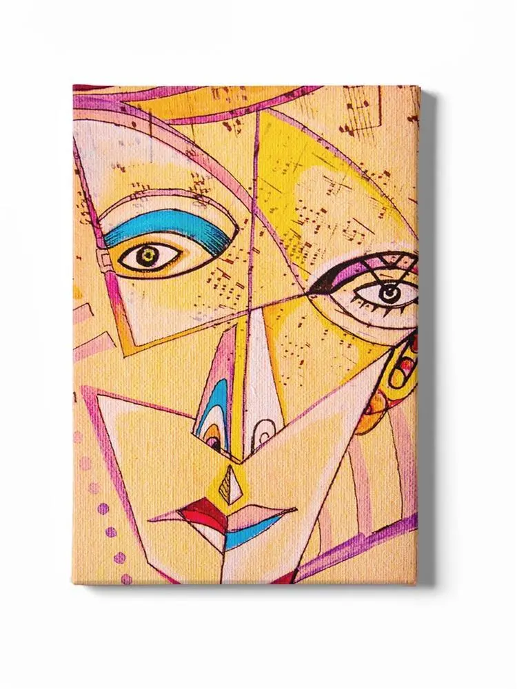 Geometric Face Canvas -Image by Shutterstock - WhatYouNeedSales