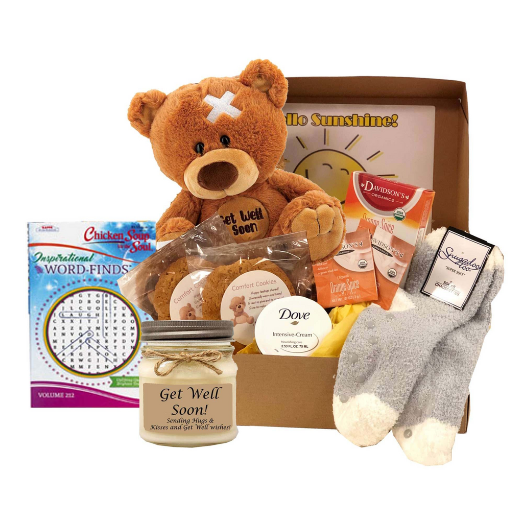 Get Well Gift of Sunshine Care Package - get well soon gifts for women - get well soon gift basket - get well soon gifts - WhatYouNeedSales