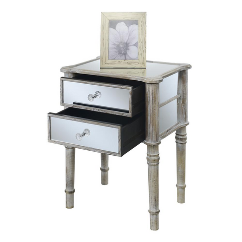 Gold Coast Mayfair End Table - Elegant Spindle Wood Legs