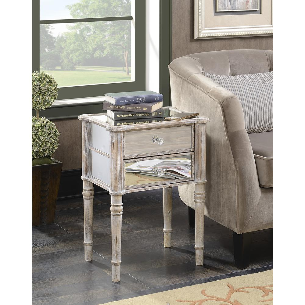 Gold Coast Mayfair End Table - Elegant Spindle Wood Legs