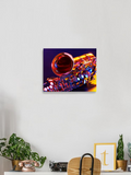 Golden Saxophone Wrapped Canvas -Image by Shutterstock - WhatYouNeedSales