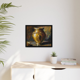 GOLDEN VASE Canvas Wall Art - By QueenNoble - WhatYouNeedSales