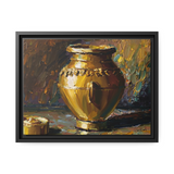 GOLDEN VASE Canvas Wall Art - By QueenNoble - WhatYouNeedSales