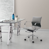 Gray Ergonomic Conference Room Low Back Rolling Office Chair - WhatYouNeedSales