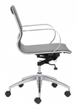 Gray Ergonomic Conference Room Low Back Rolling Office Chair - WhatYouNeedSales