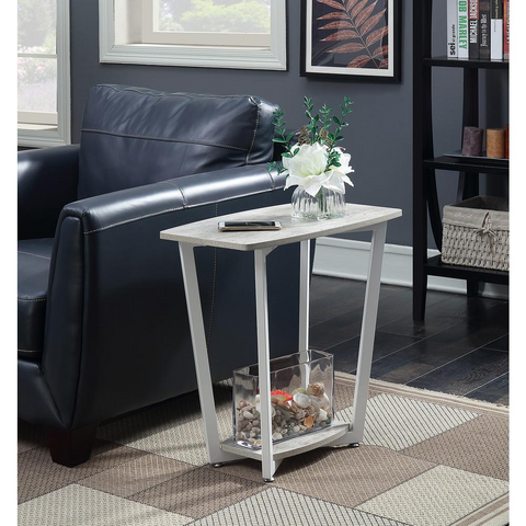 Graystone End Table - Rustic Modern Industrial Design