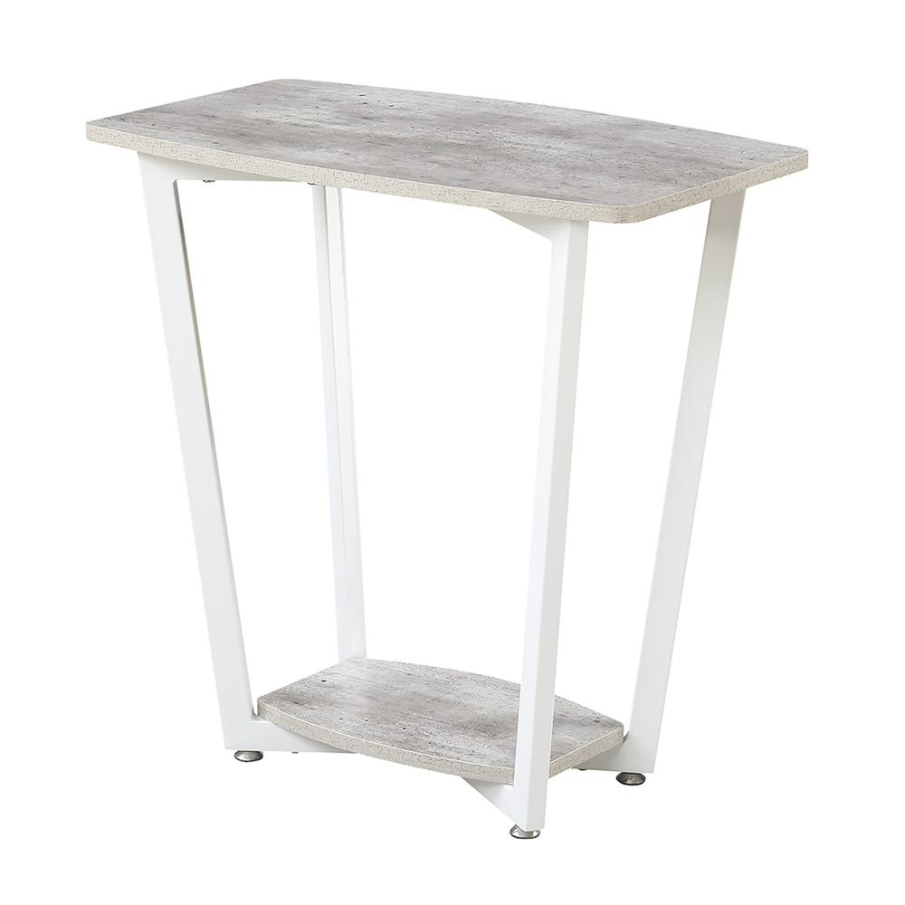 Graystone End Table - Rustic Modern Industrial Design