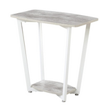 Graystone End Table - Rustic Modern Industrial Design