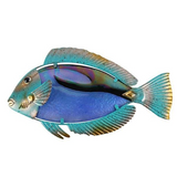 Green and Gold Fish Metal Wall Art - WhatYouNeedSales