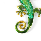 Green Gecko Metal Wall Art - WhatYouNeedSales