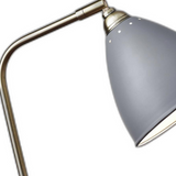 Grey Metal And Antique Brass Adjustable Usb Port Desk Lamp - WhatYouNeedSales