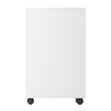 Halifax 2 Section Mobile Filing Cabinet, White - WhatYouNeedSales